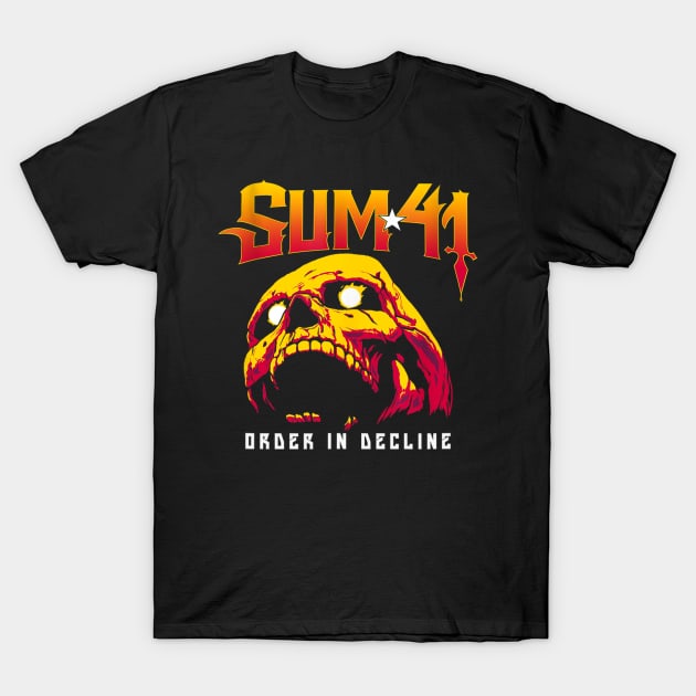 Sum 41 Order In Decline Skull T-Shirt by dalioperm